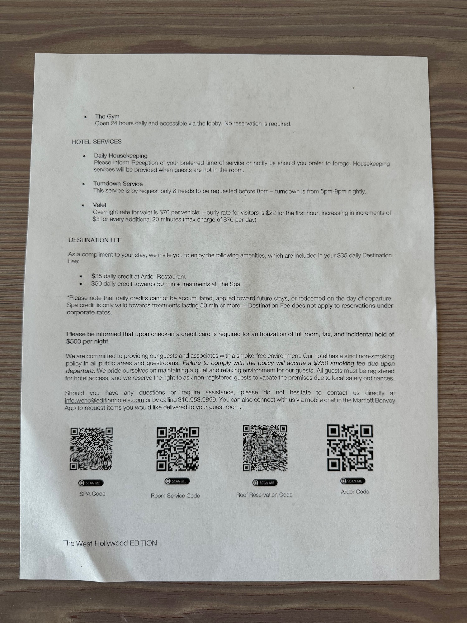 a piece of paper with qr code