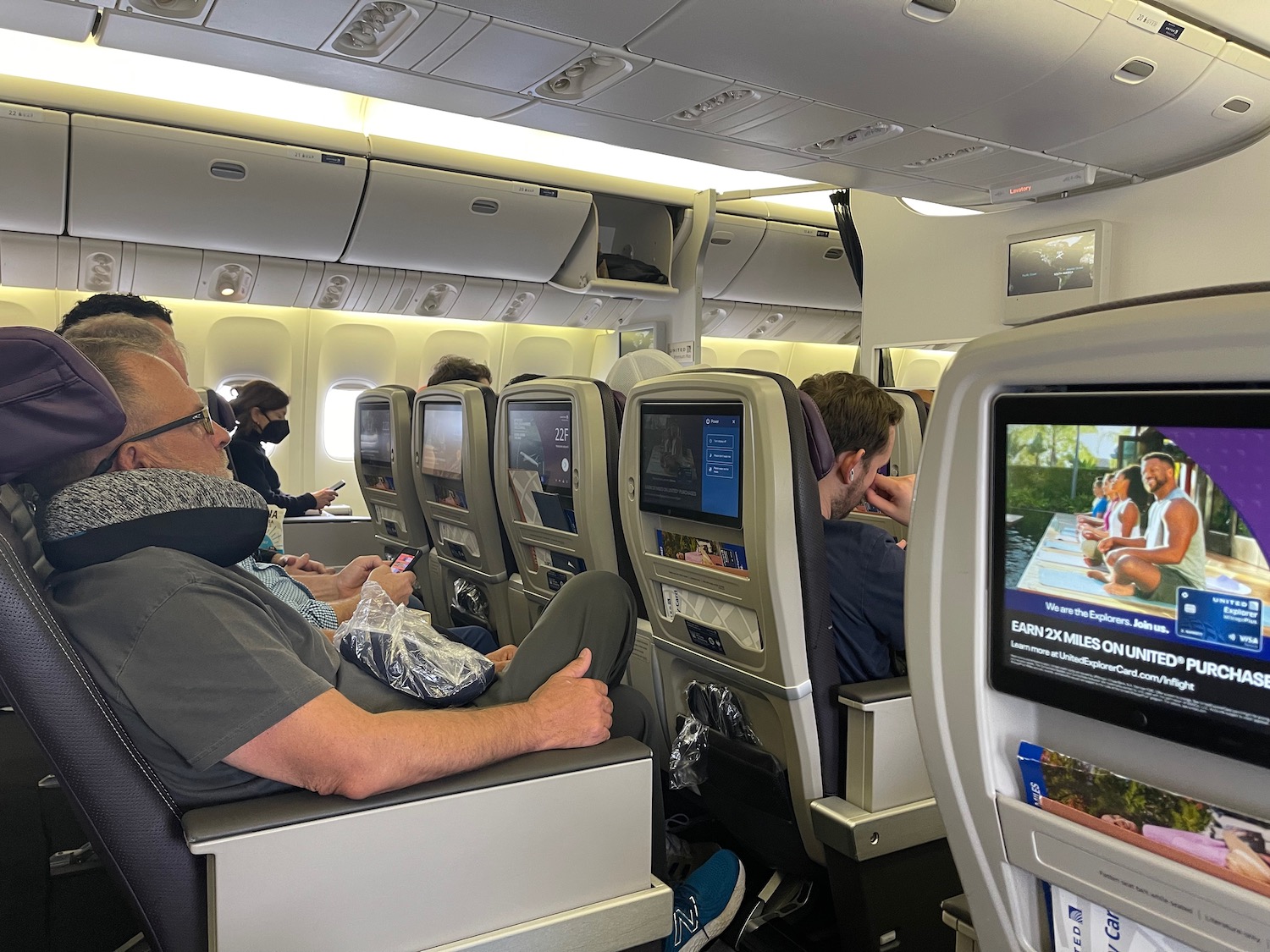 people sitting in an airplane