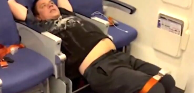 Intoxicated Man Aeroflot