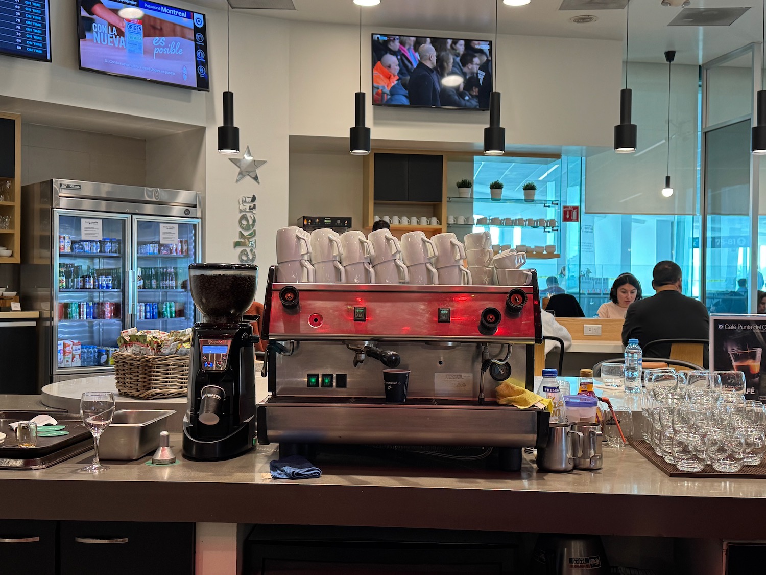 a coffee machine on a counter