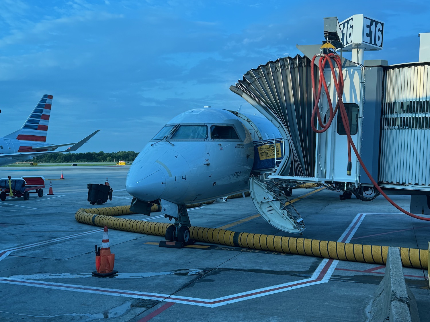 a jet plane on the tarmac