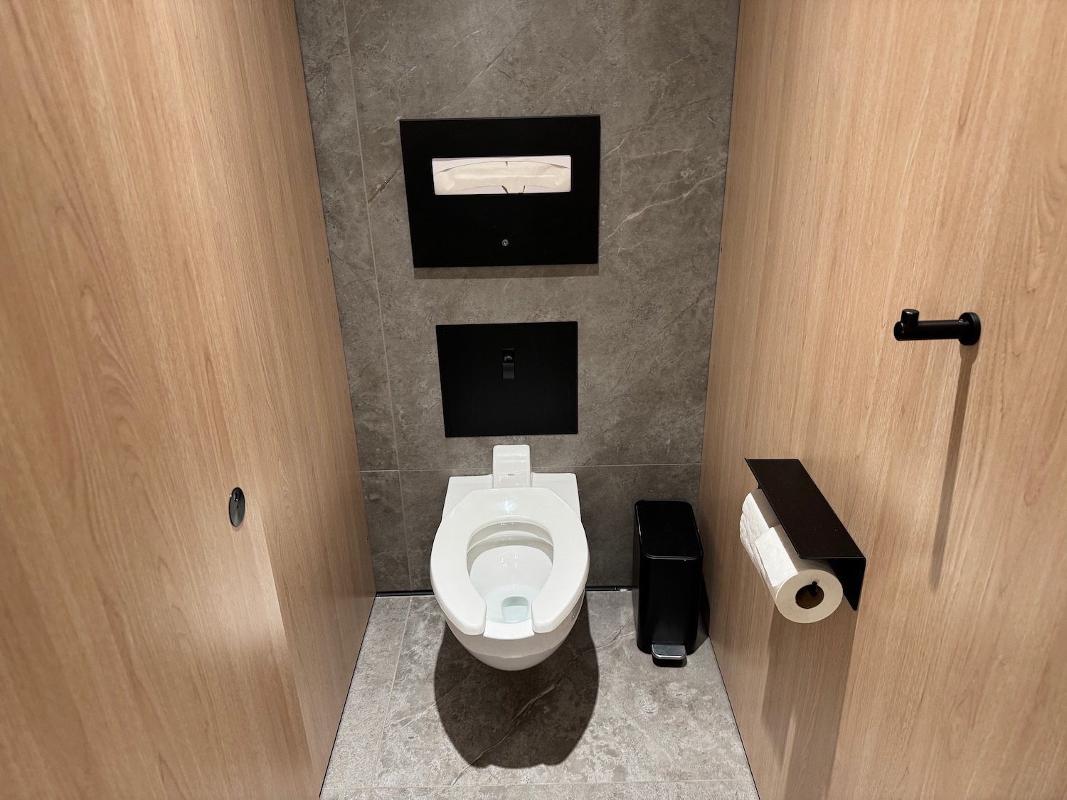 a toilet in a bathroom