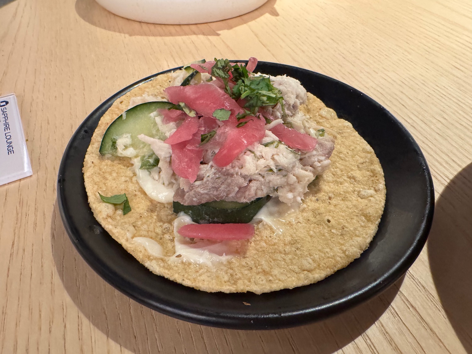 a plate of food on a table