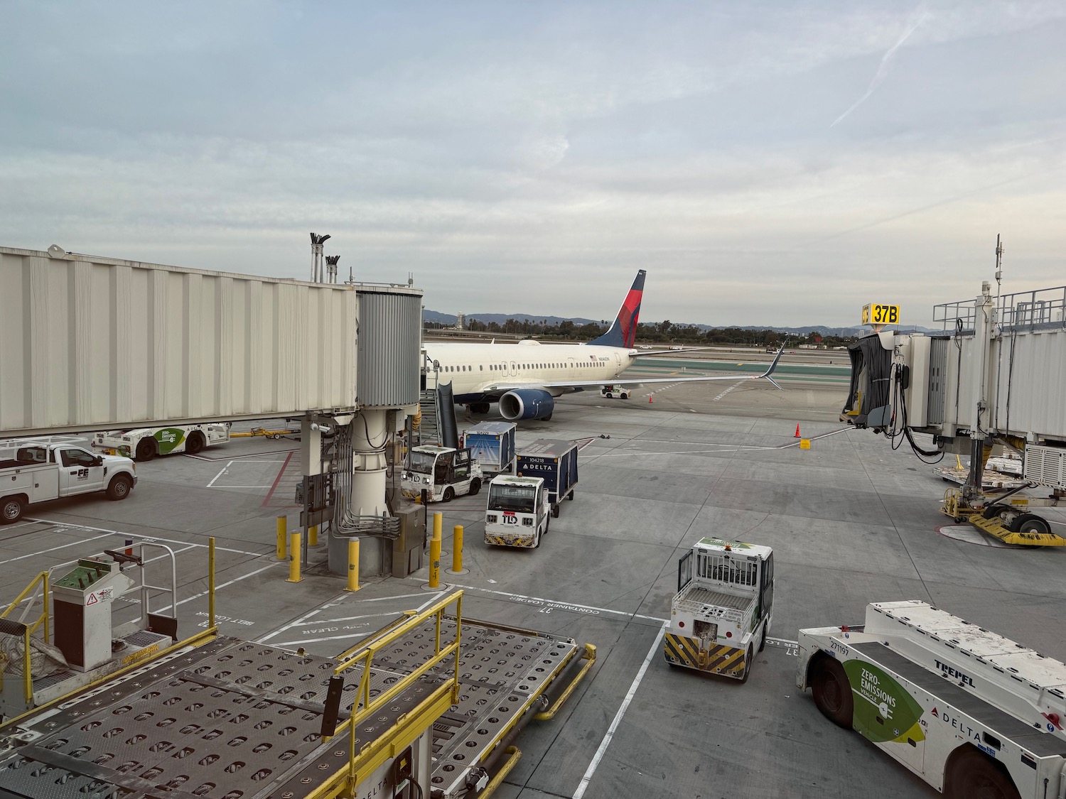 a plane at an airport