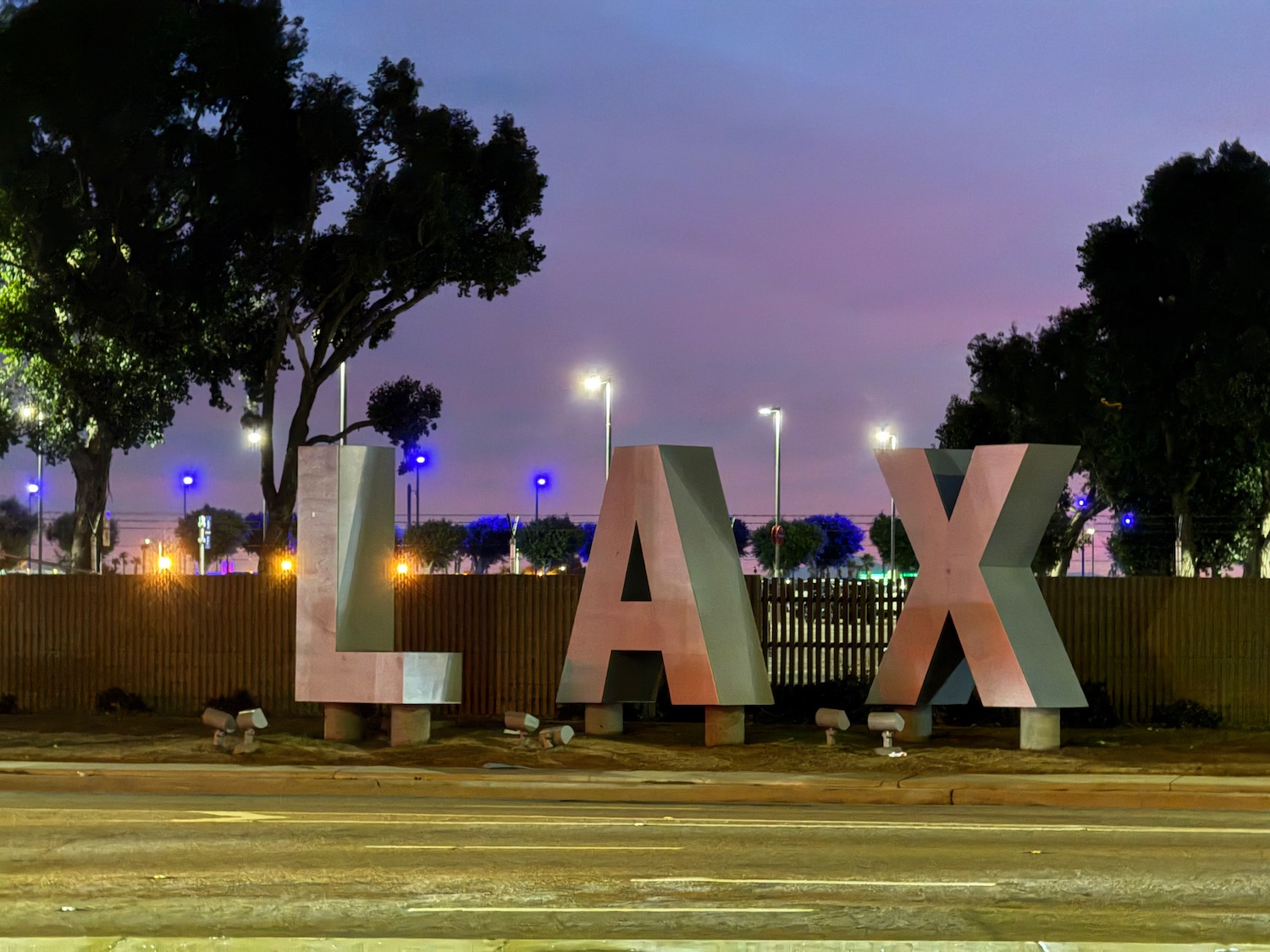 a large letters on a fence