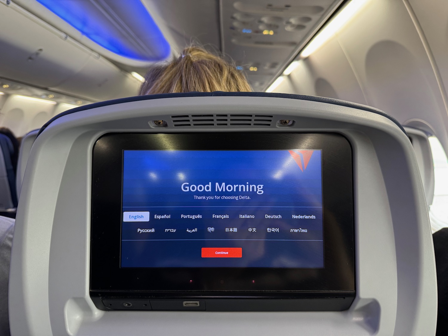 a screen on a plane