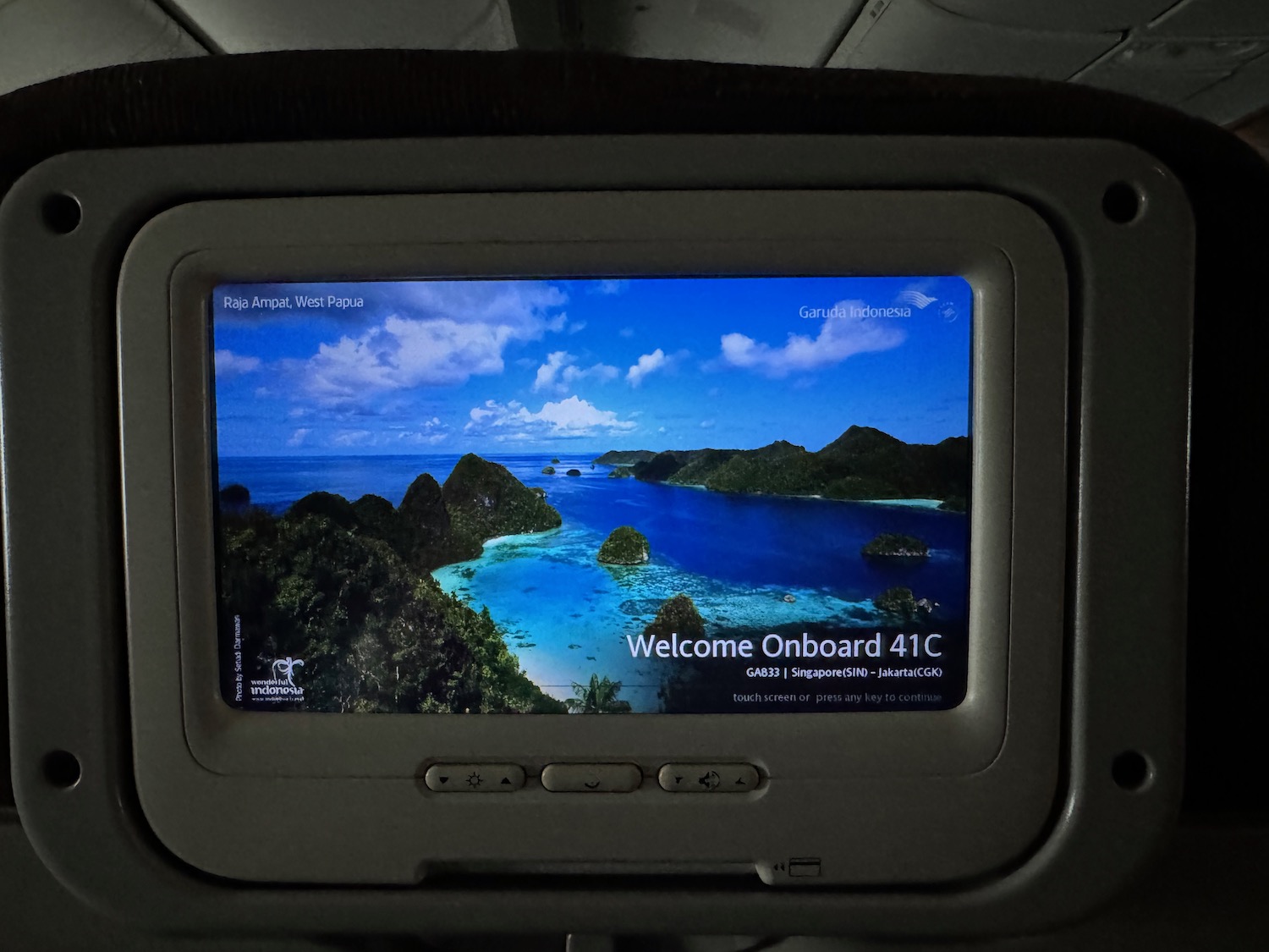 a screen on a plane