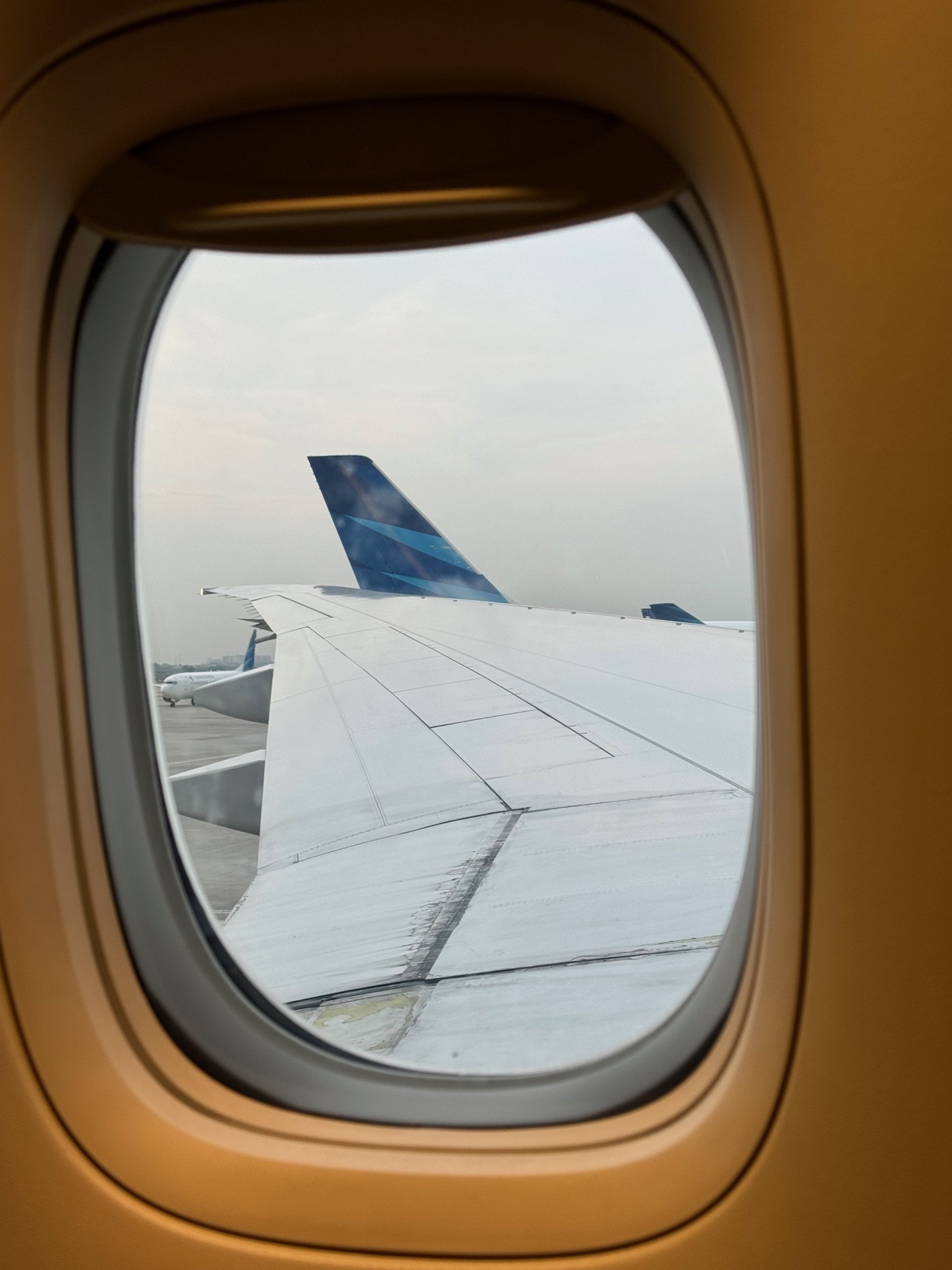 a window of an airplane