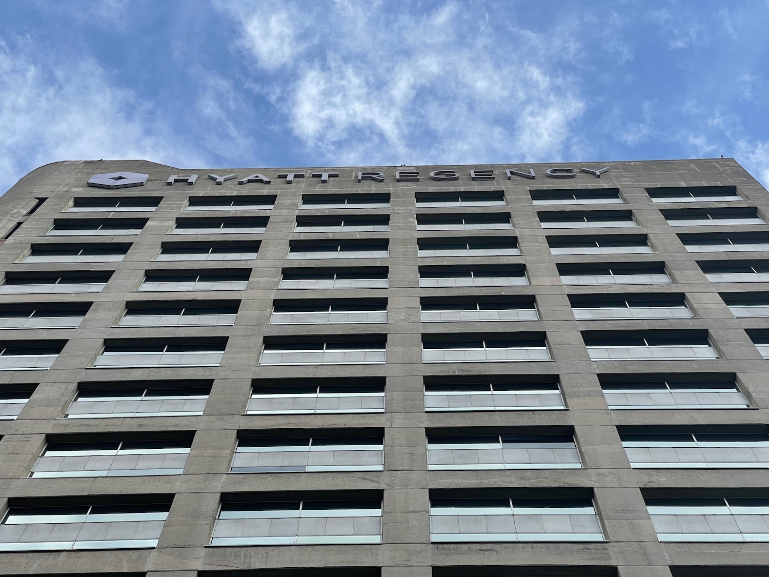 a building with many windows