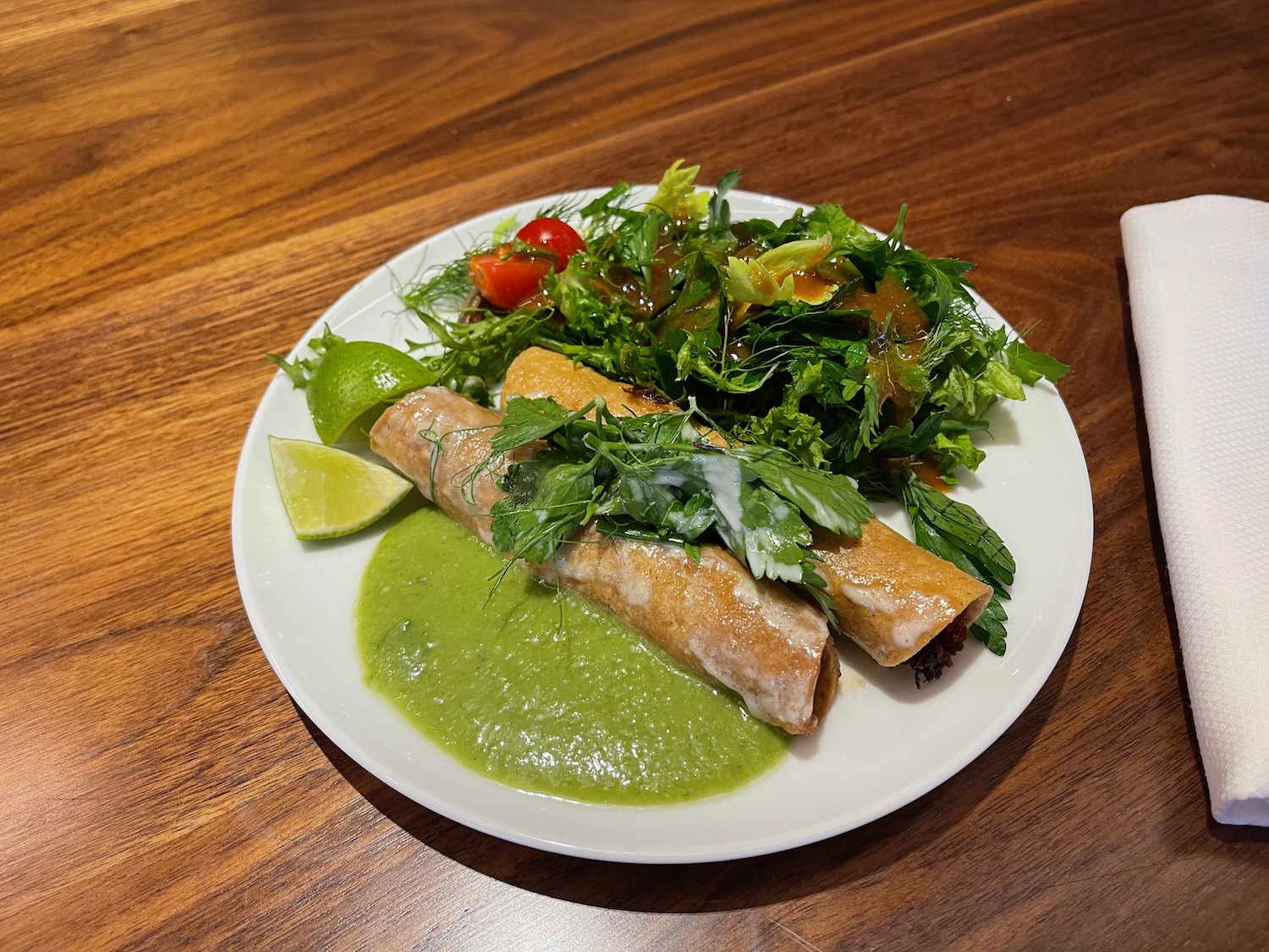 a plate of food on a table