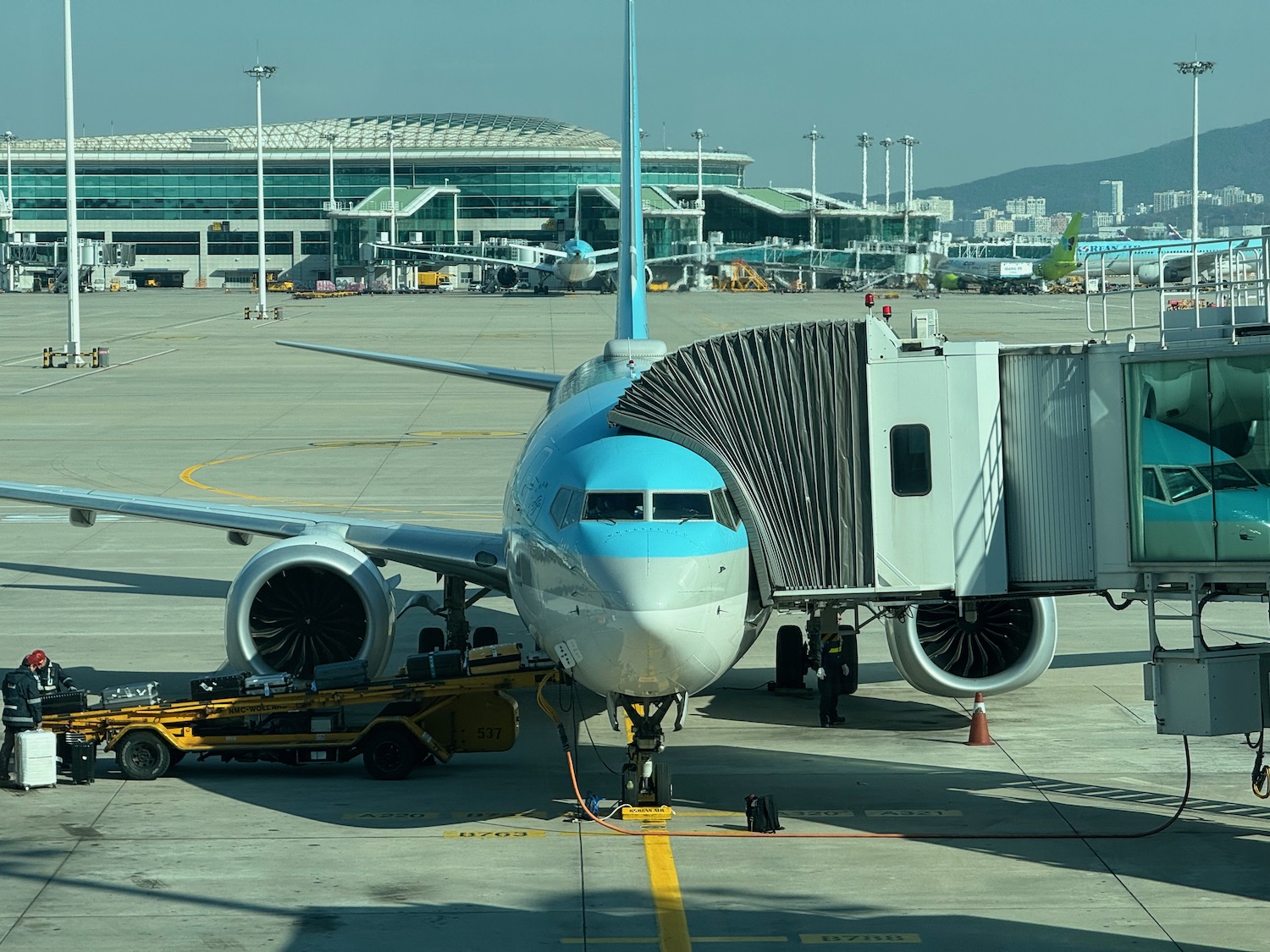 an airplane on the tarmac