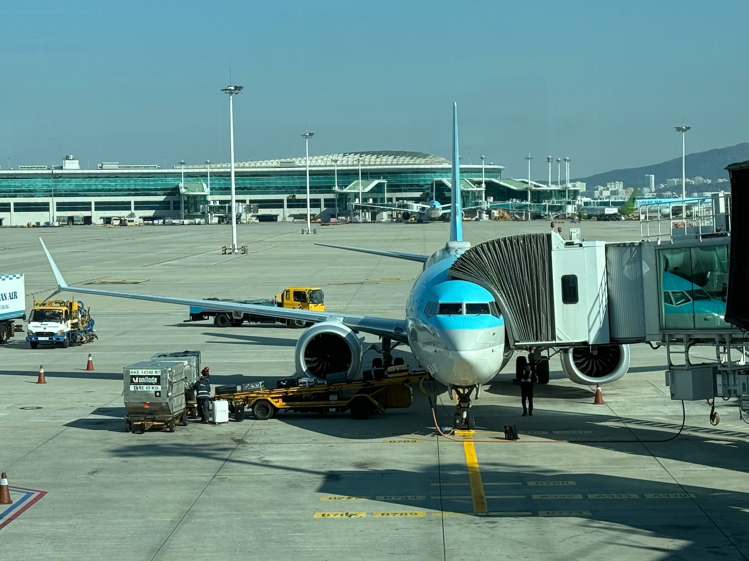 an airplane on the tarmac