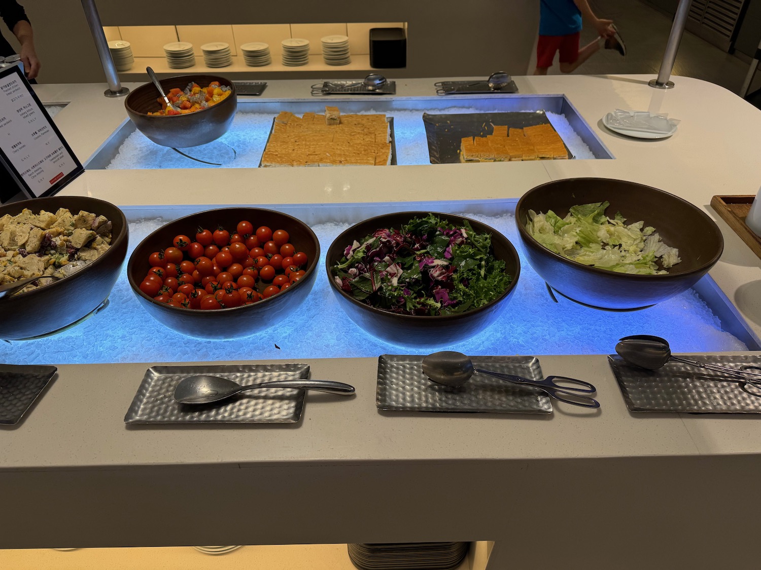 a salad bowls on a counter