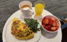 LAX Delta Sky Club Breakfast