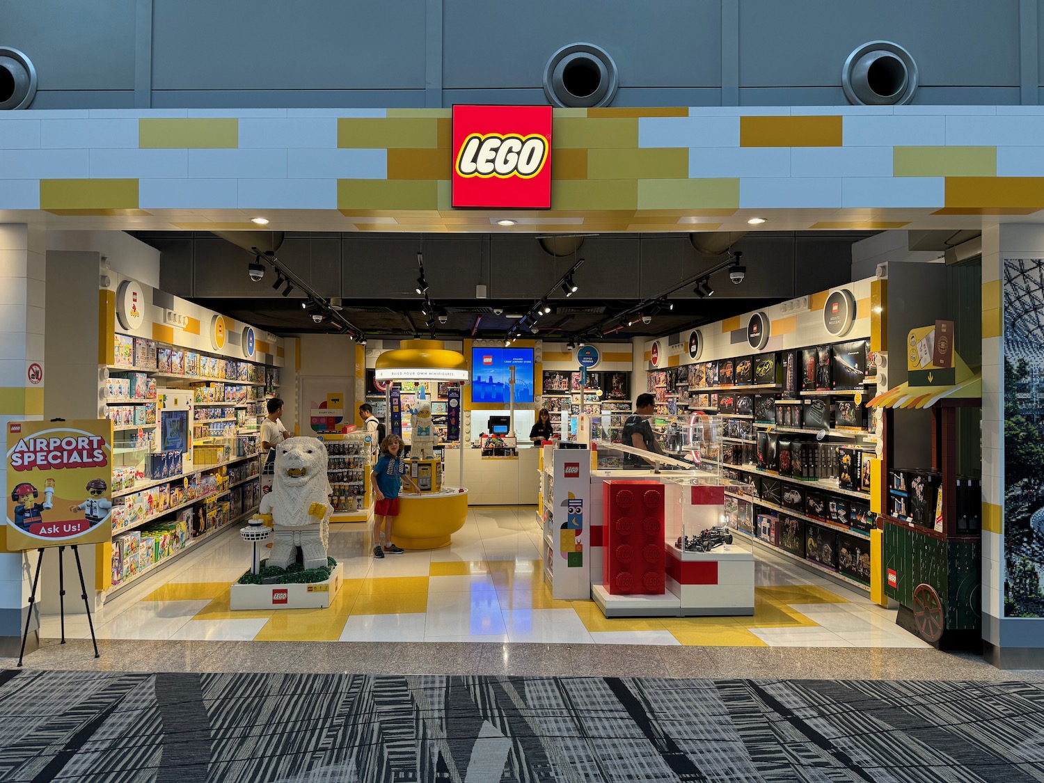 a store with a lego store