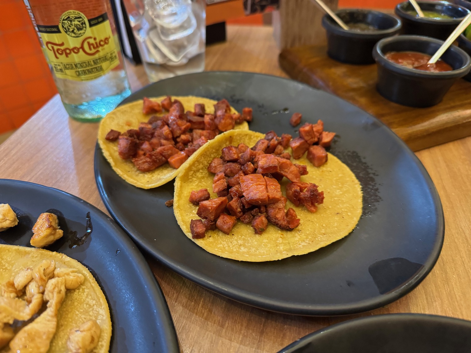 a plate of food on a table