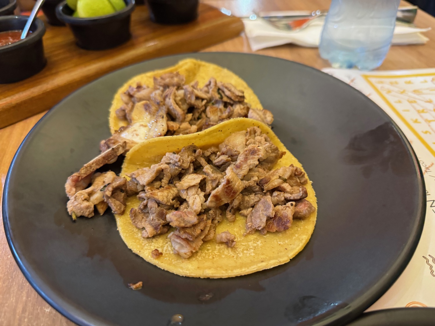 a plate of food on a table