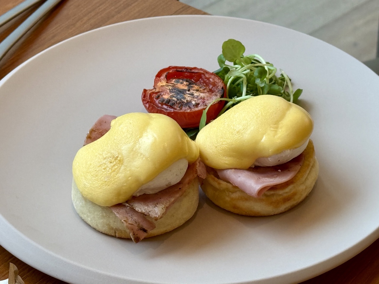 Park Hyatt London River Thames breakfast signature eggs benedict