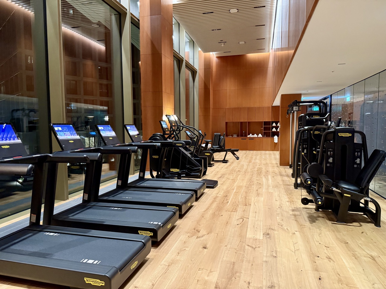 Park Hyatt London River Thames fitness center treadmills