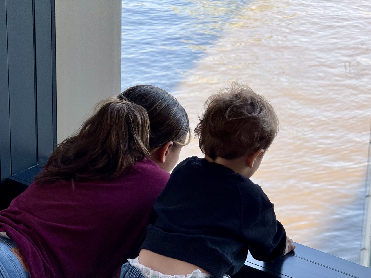 Park Hyatt London River Thames kids looking at cars below