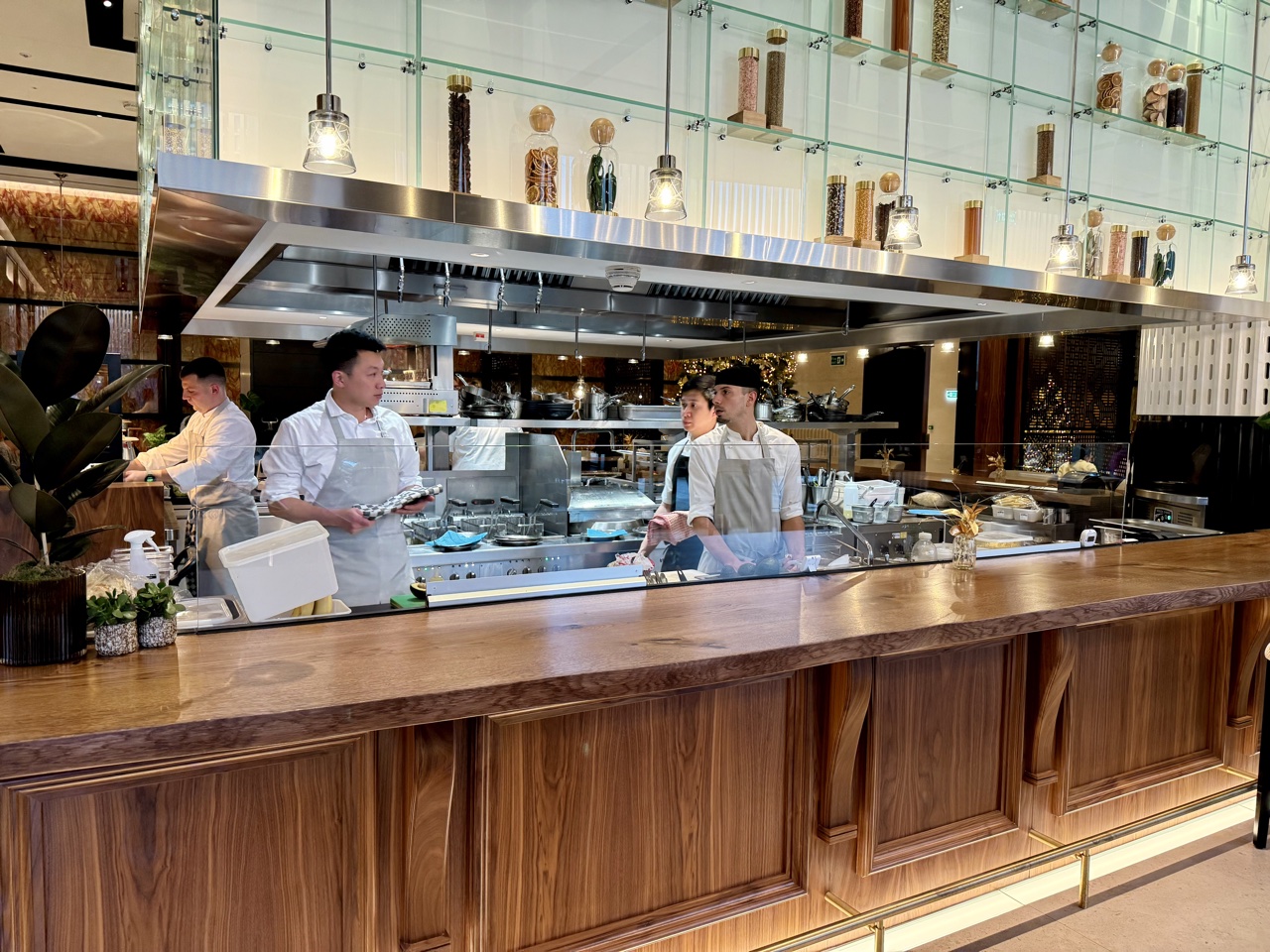 Park Hyatt London River Thames open kitchen