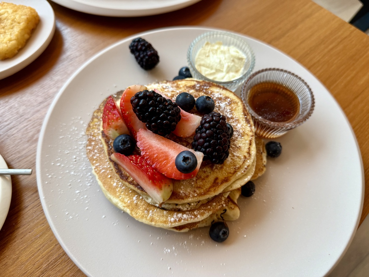 Park Hyatt London River Thames pancakes