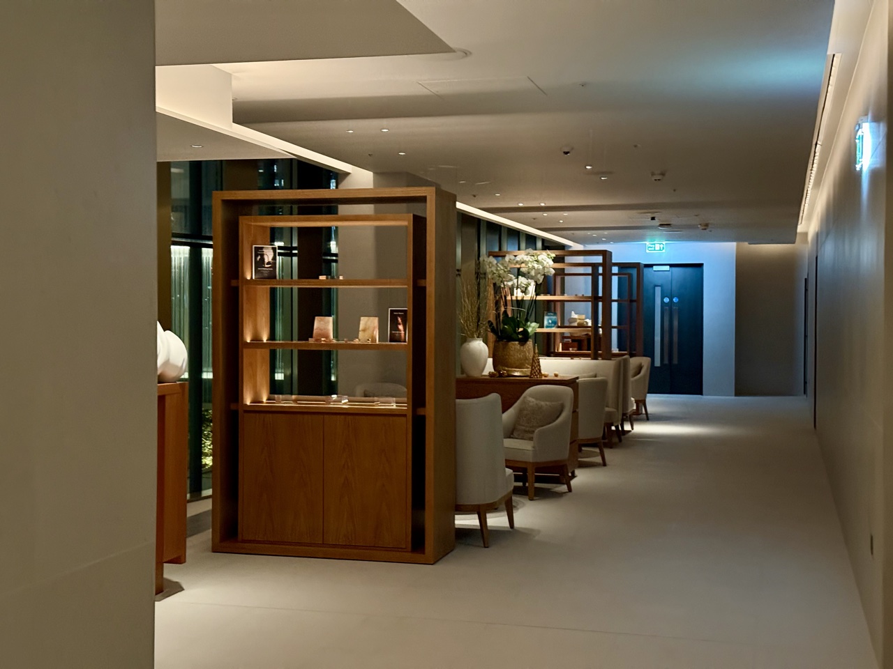 Park Hyatt London River Thames spa waiting area