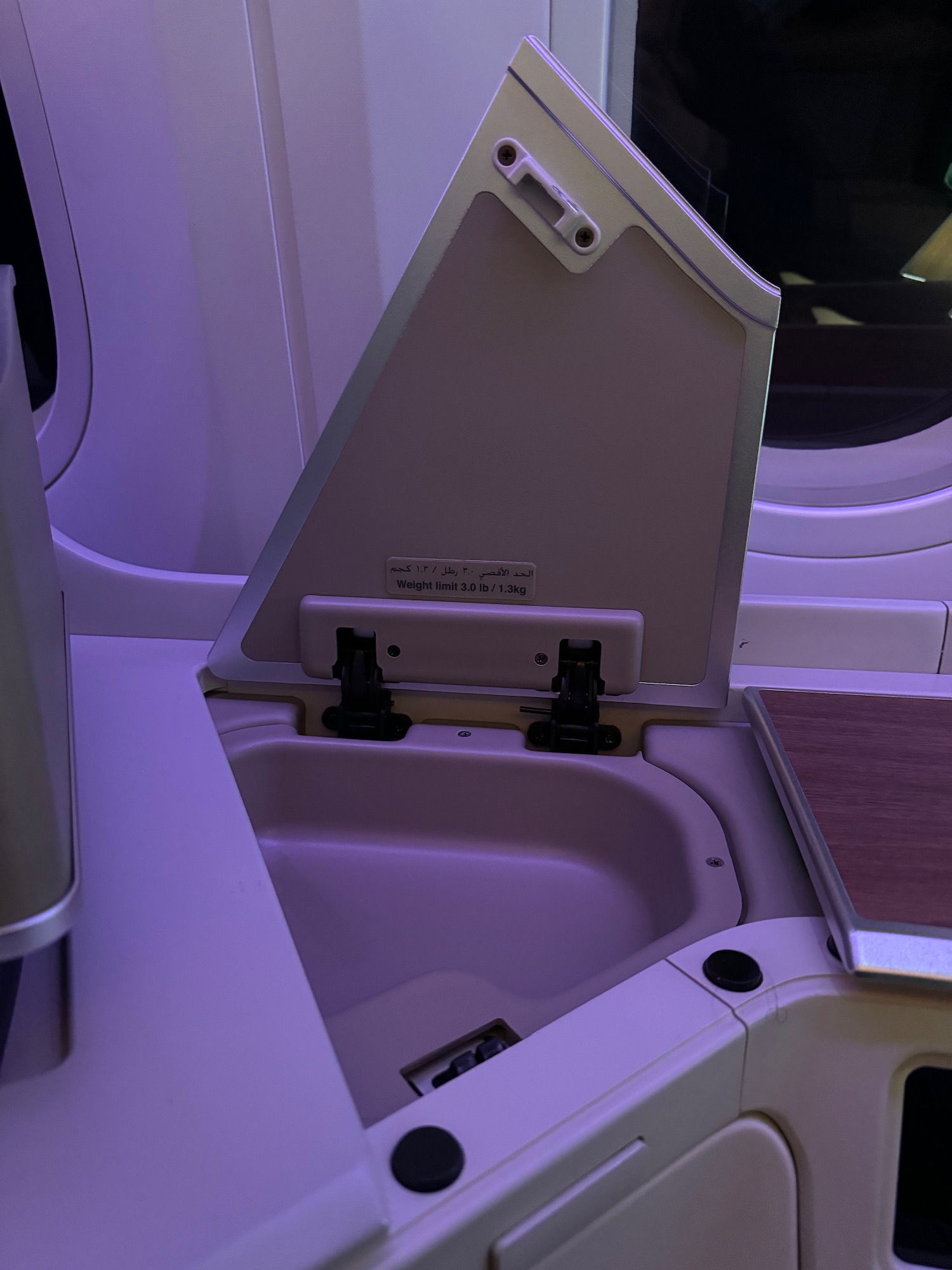 a sink in an airplane