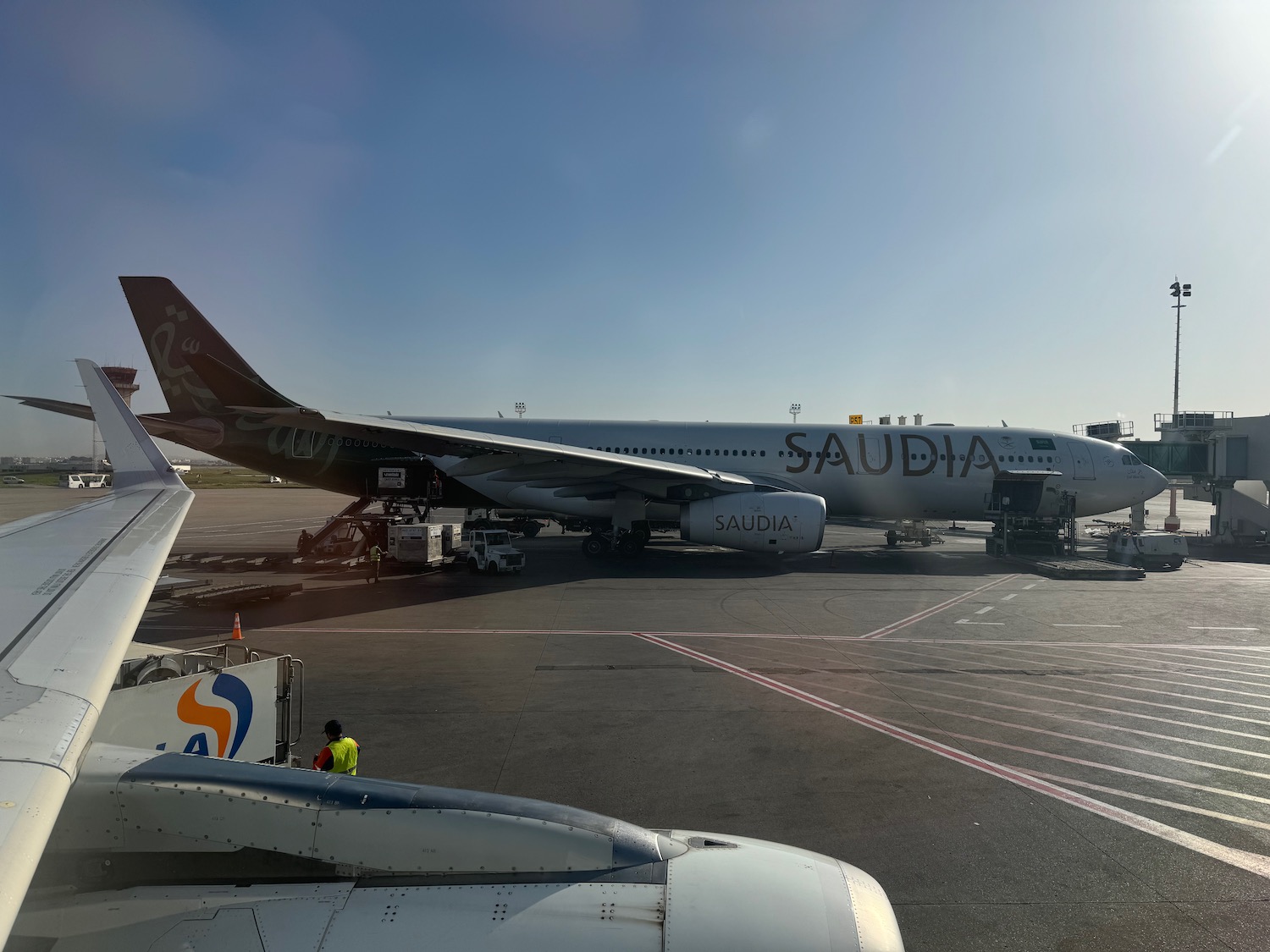 a large airplane on a tarmac