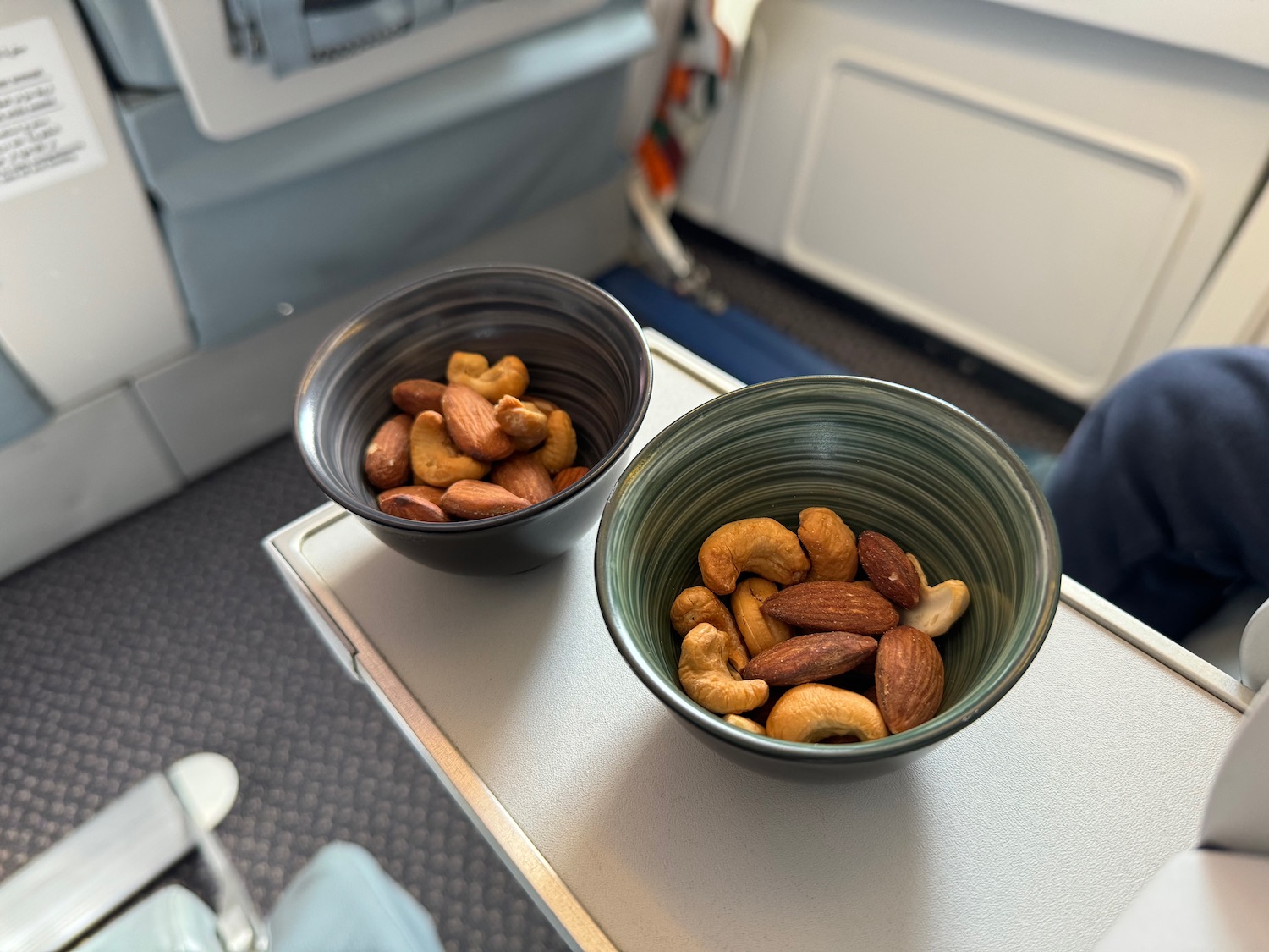 a bowl of nuts on a table