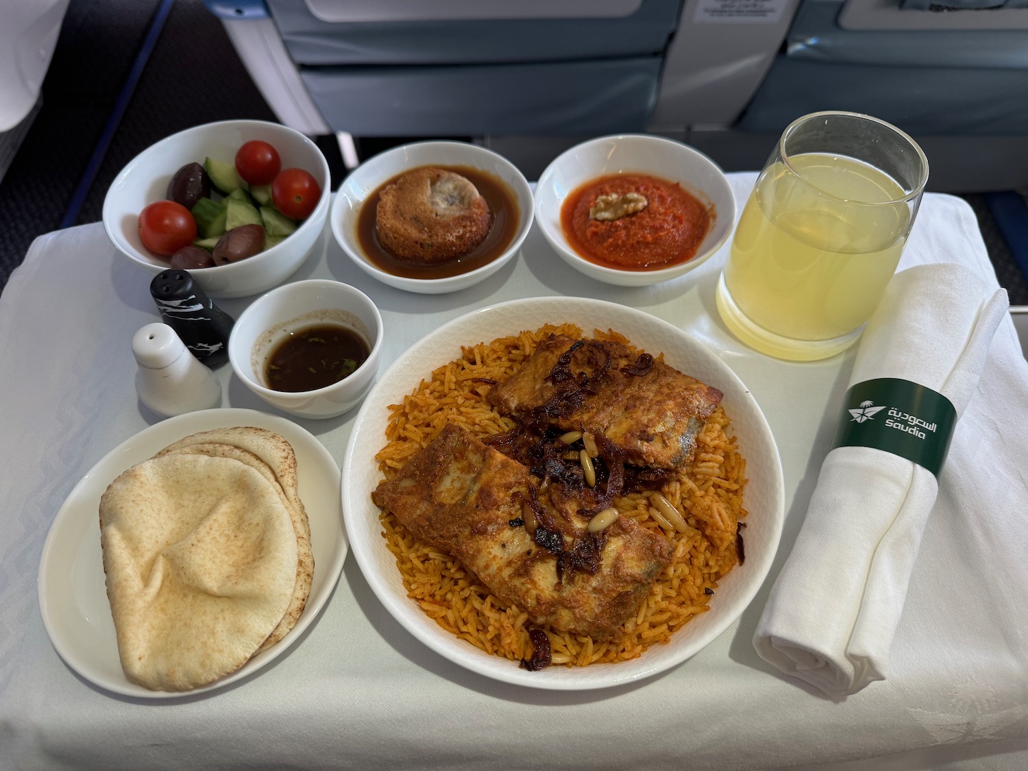 a plate of food on a table