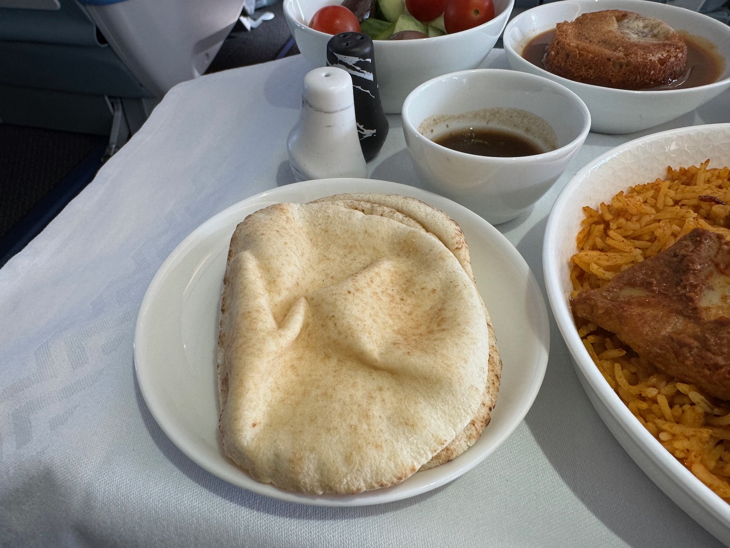 a plate of food on a table