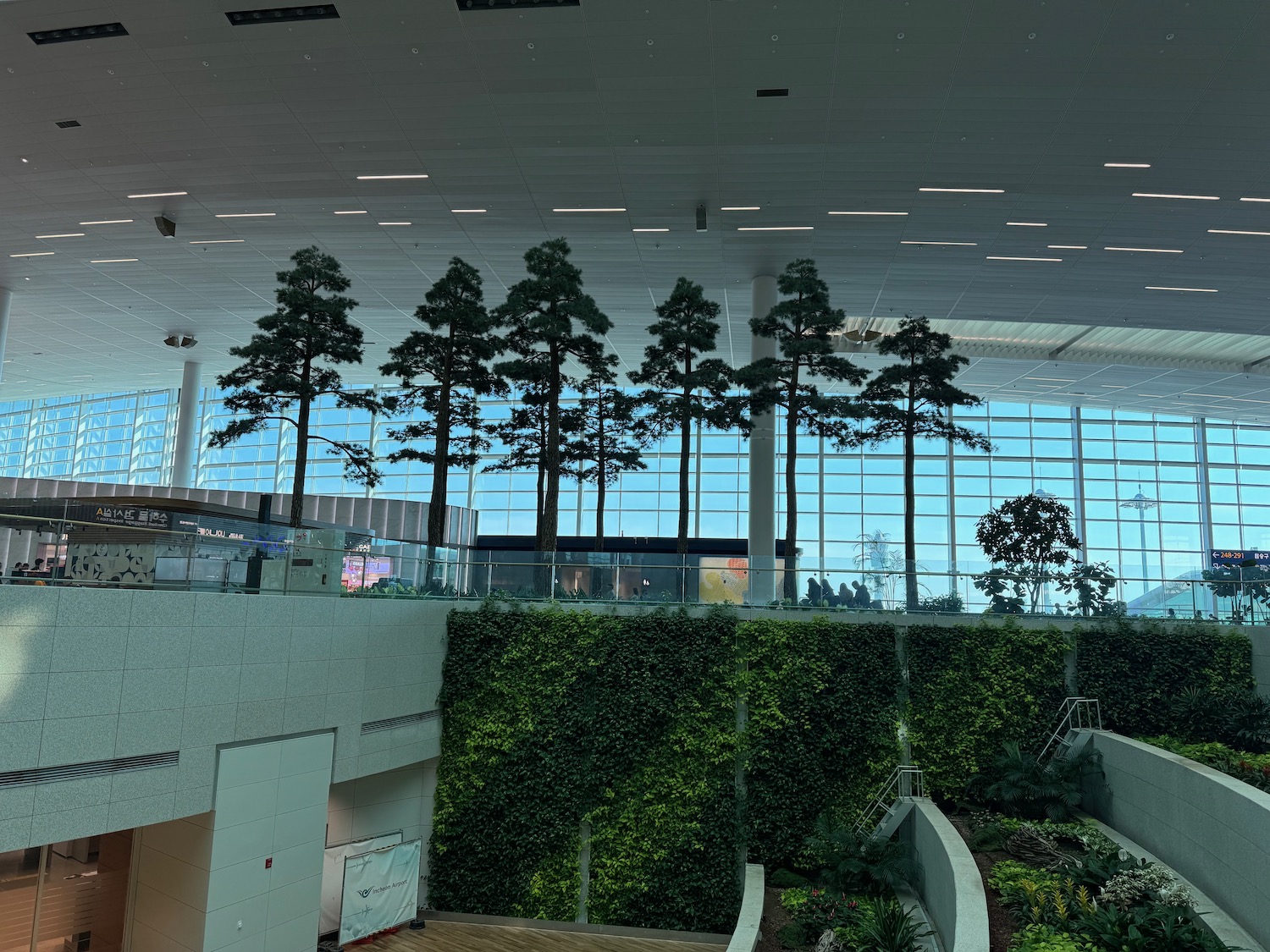 a building with trees and plants