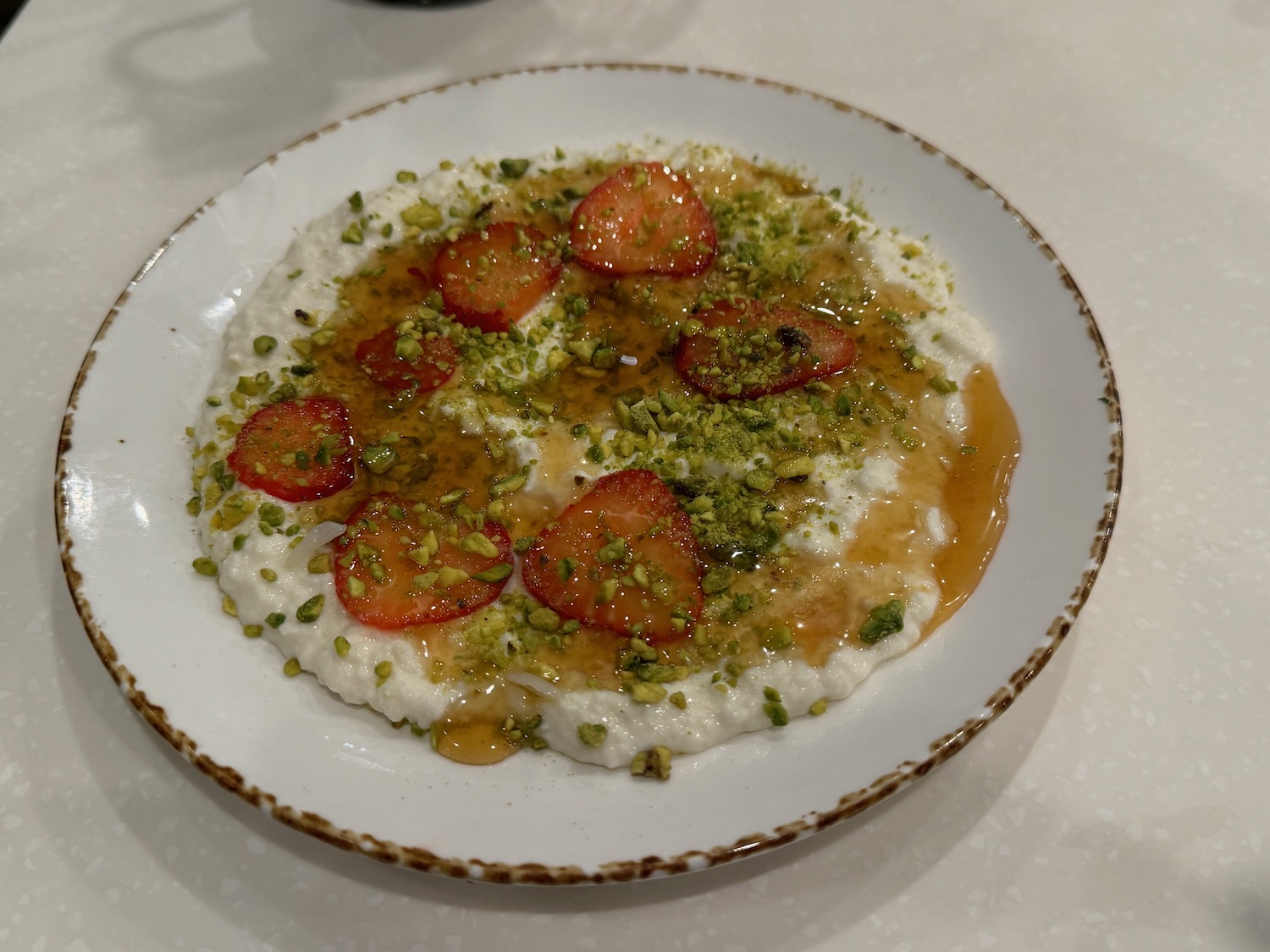 a plate of food on a table