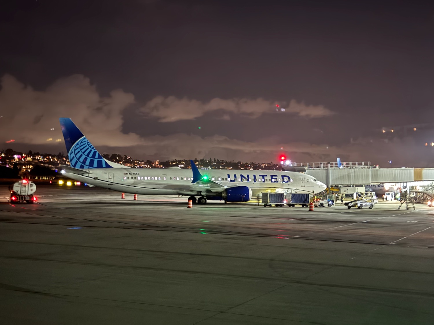 an airplane on the runway