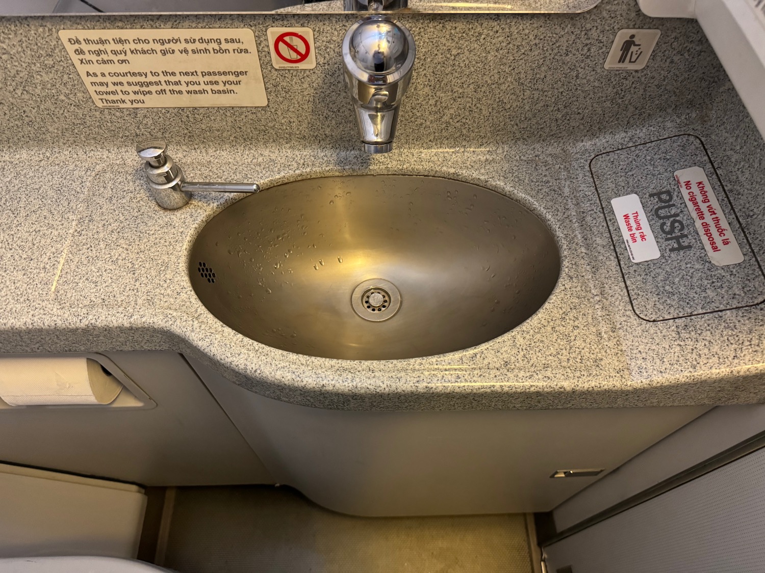 a sink in a bathroom