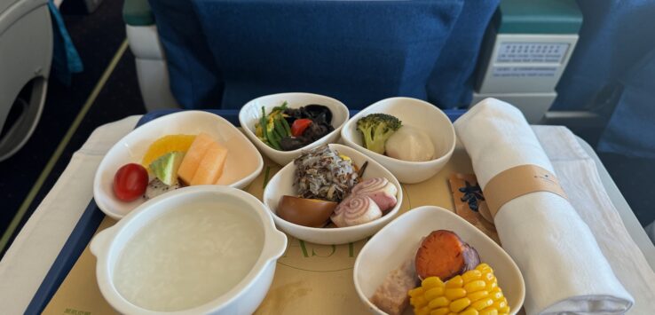 Chinese Breakfast Xiamen Airlines