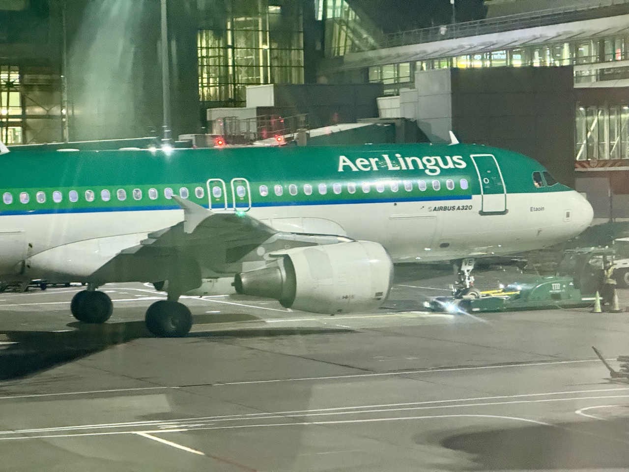 Aer Lingus business class arrival aircraft