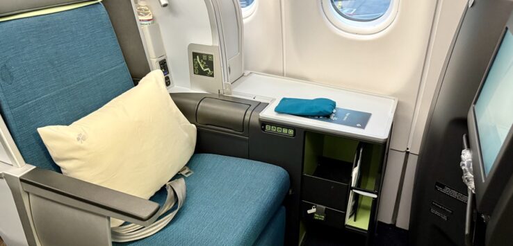 Aer Lingus business class seat