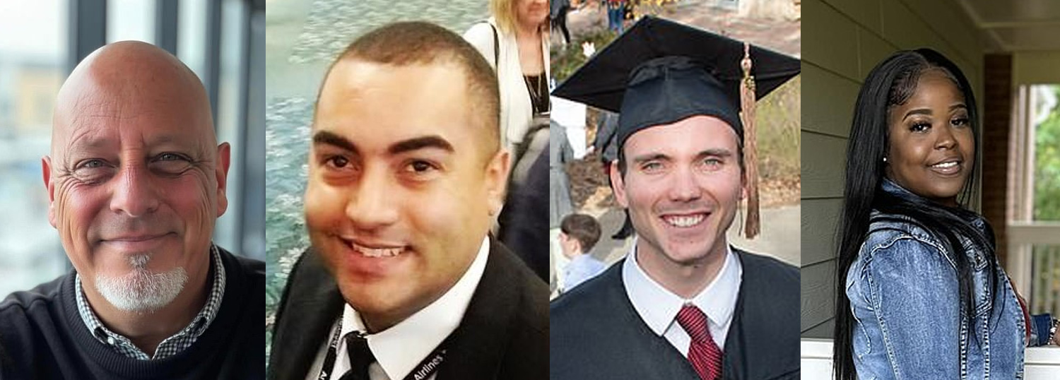 a collage of a man in a graduation cap and gown