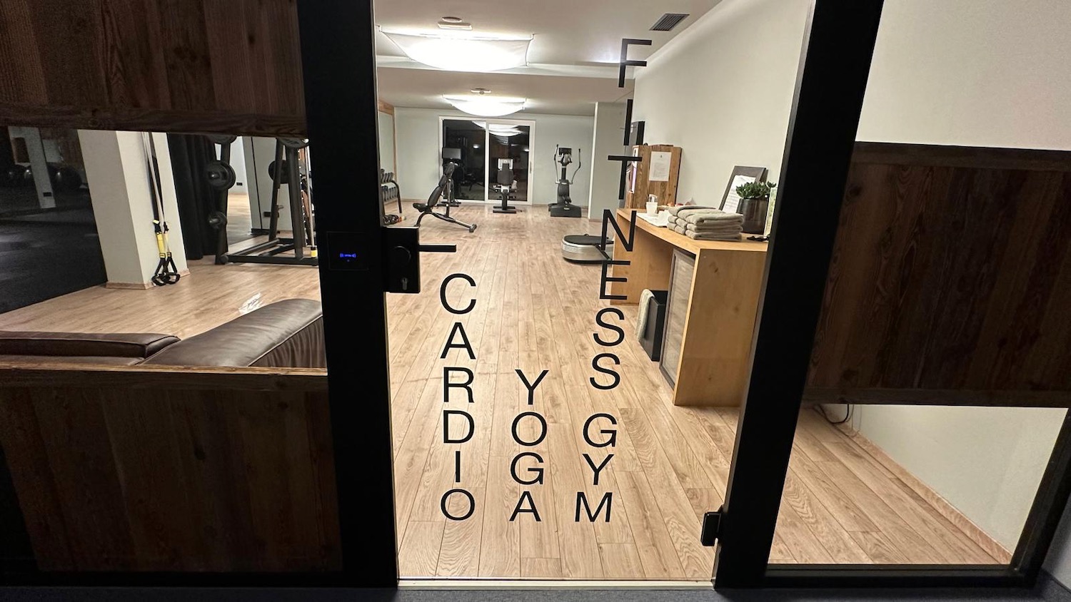 a door to a gym