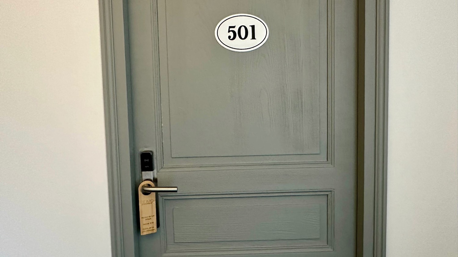 a door with a number on it