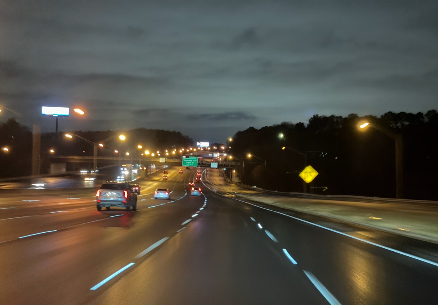 a road with cars on it