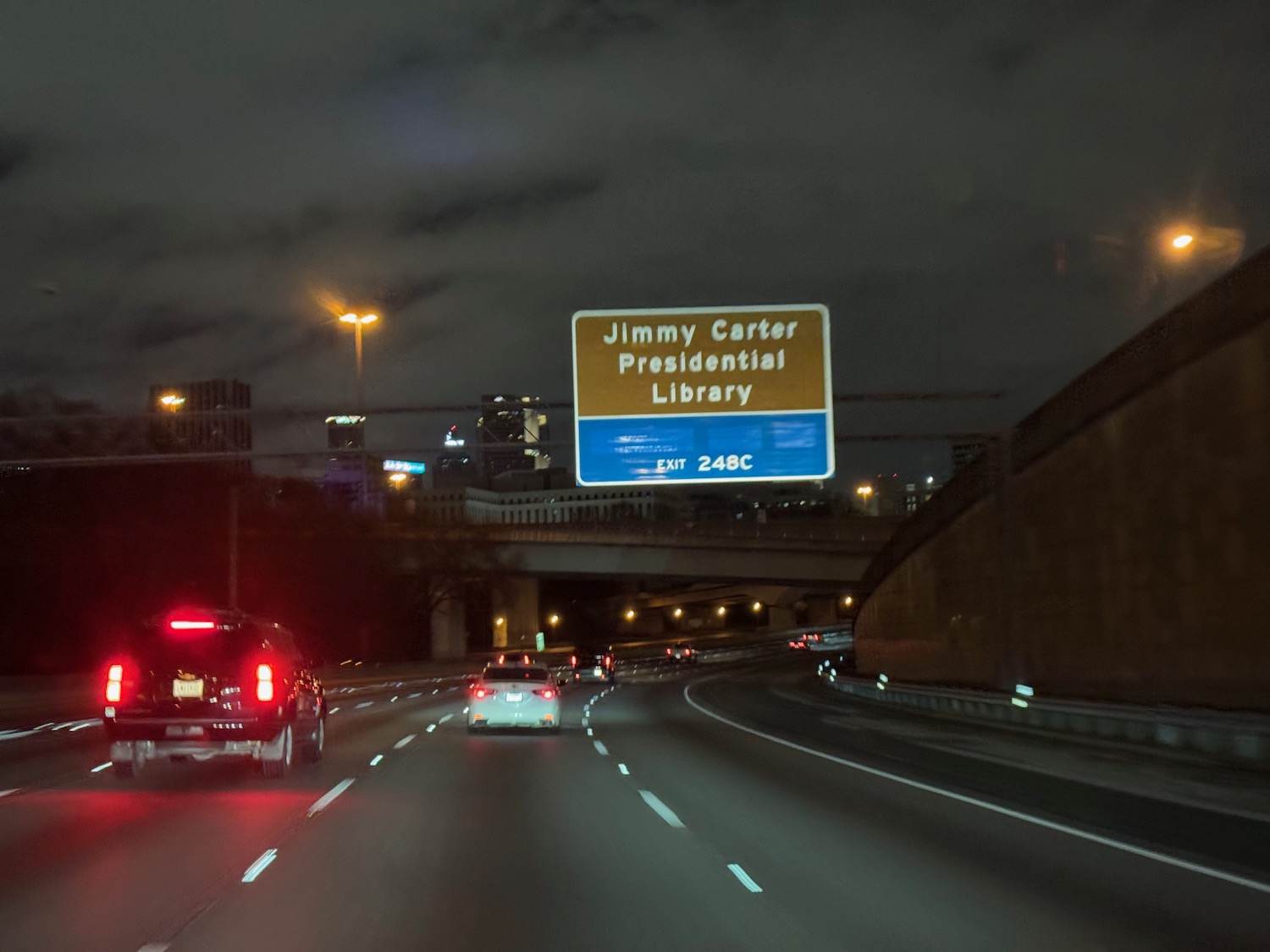 a sign on a highway