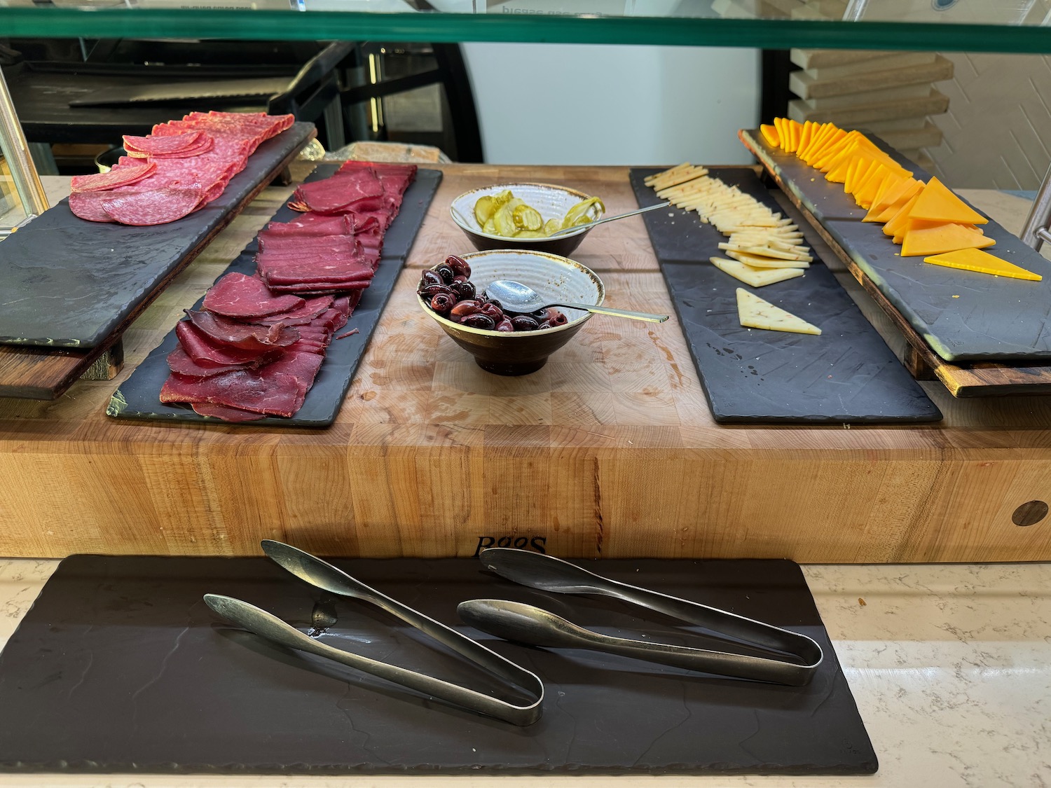 a tray of food on a counter