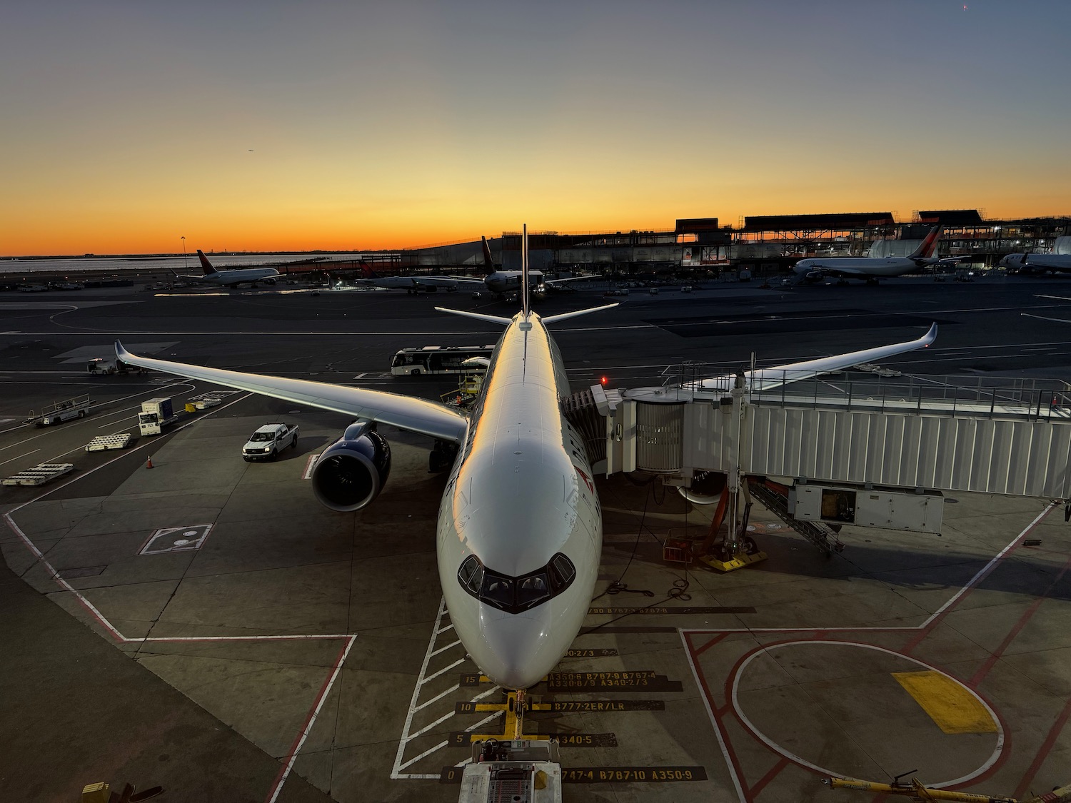 an airplane at an airport