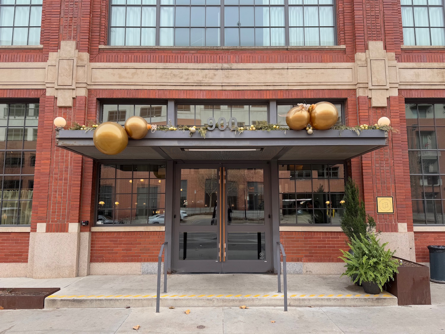 a front entrance to a building