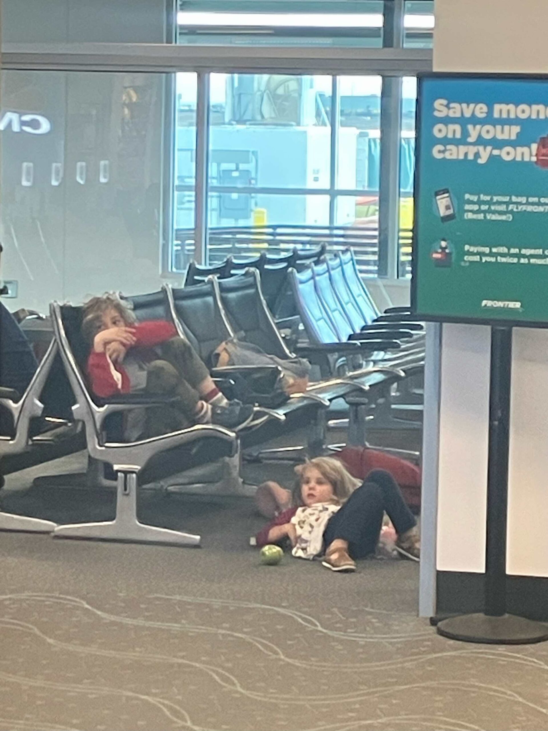 a group of people sitting in chairs