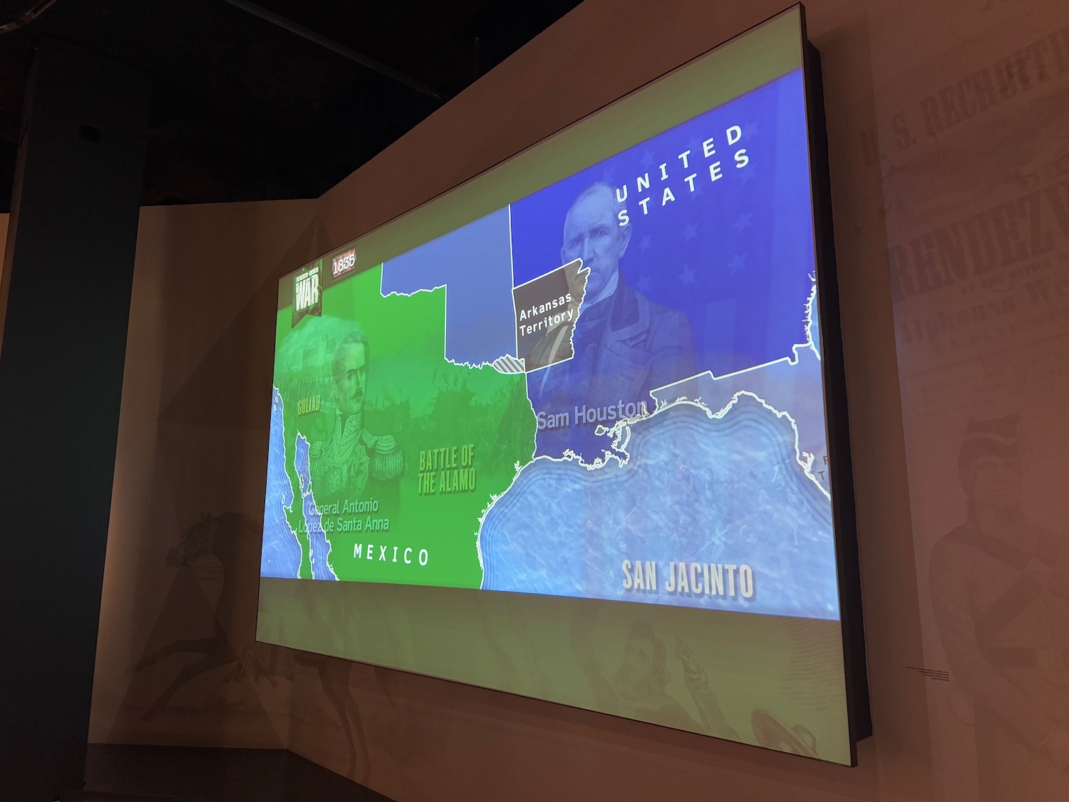 a screen showing a map of the united states