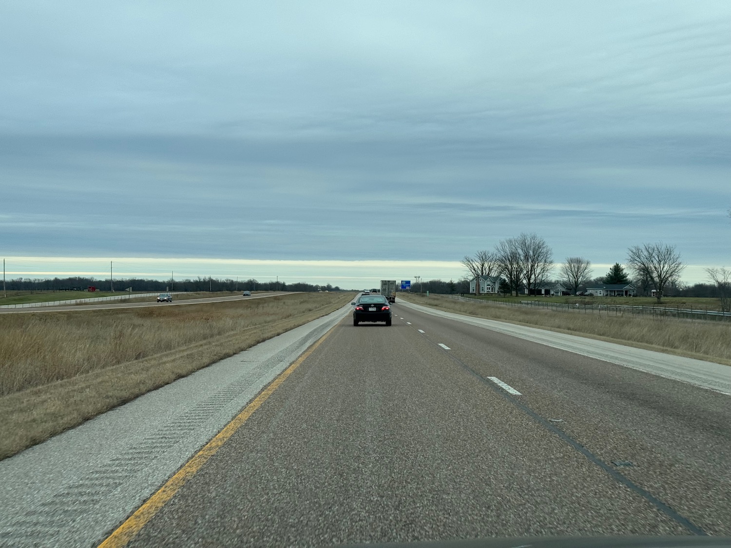 a car on a road